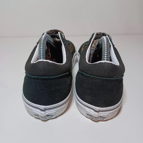 VANS OFF THE WALL OLD SKOOL GIRLS KIDS BLACK CHETAH SUEDE SKATER SHOES SIZE 5 - Picture 7 of 9